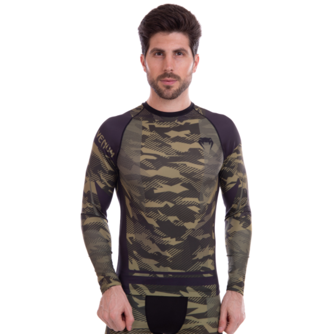 Рашгард с длинным рукавом VNM 9513 M Черно-зеленый (JO000001)