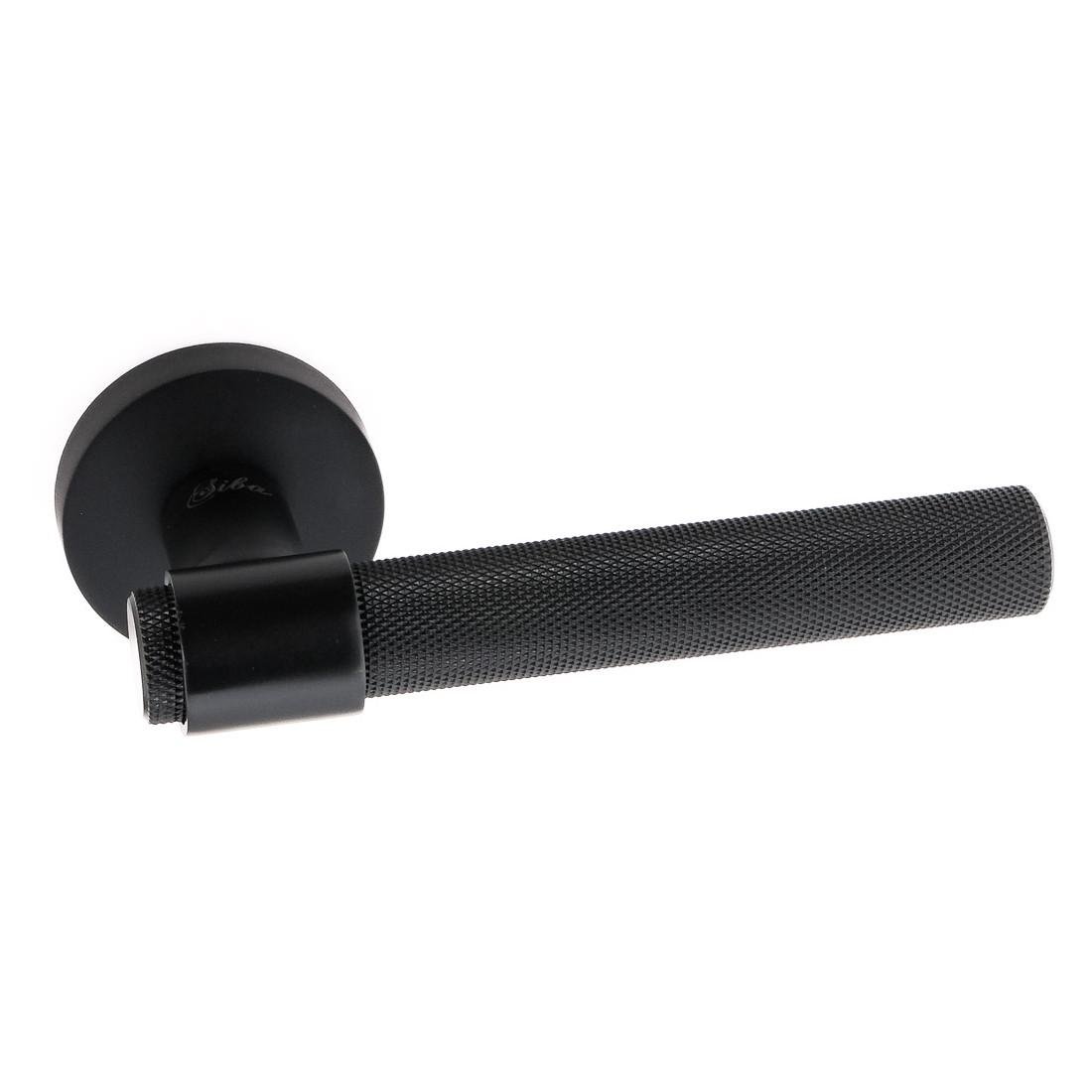 Ручка дверная на розетке Siba OLIMPIA Черный матовый (A75 0 66 66) - фото 2