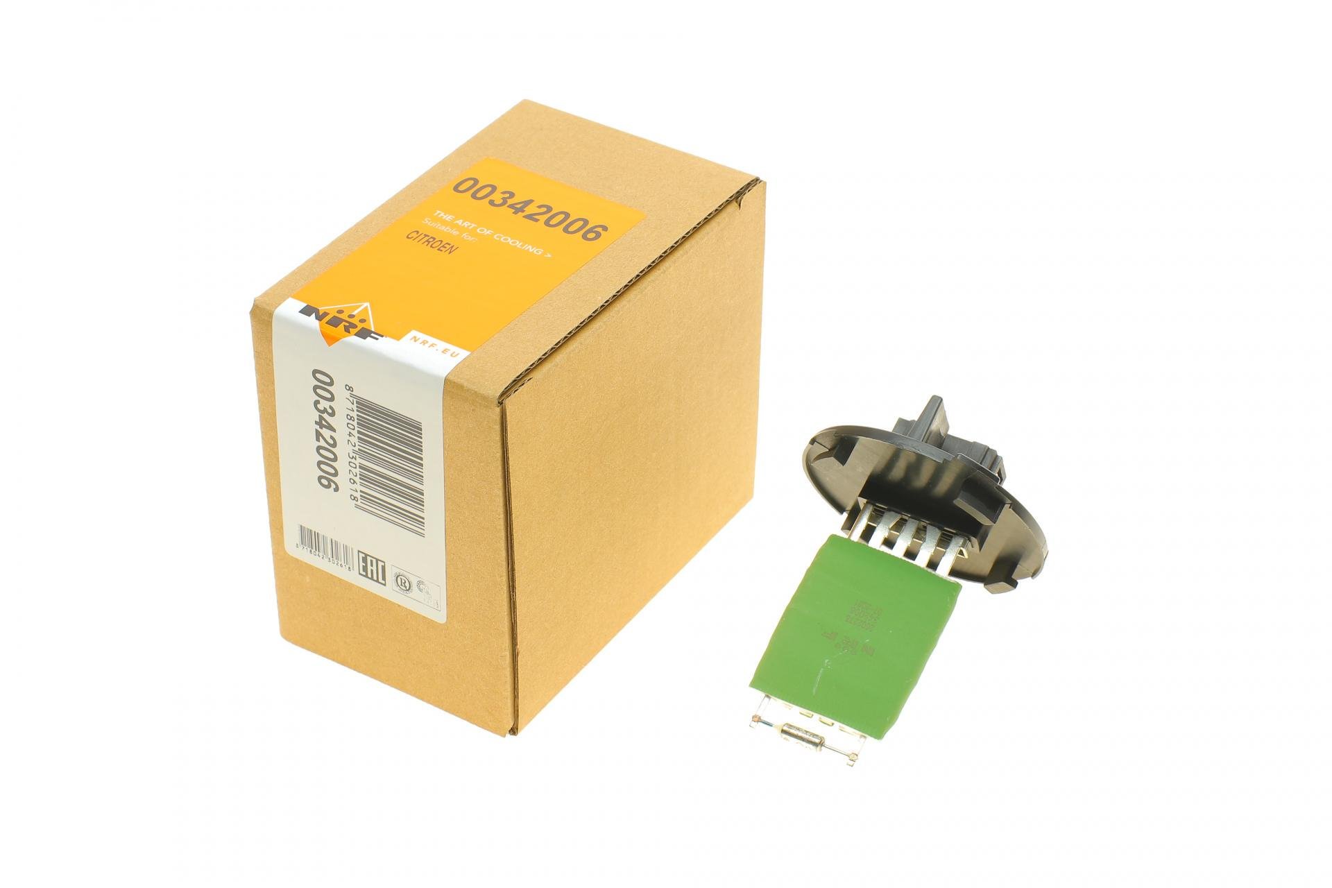 Резистор вентилятора печки Citroen C3/DS3 09 (342006 NRF)