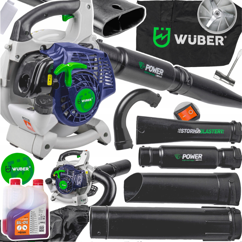 Садовий пилосос Wuber 1600 Вт бензиновий (W4343412) - фото 2 Садовий пилосос Wuber 1600 Вт бензиновий (W4343412) - фото 2