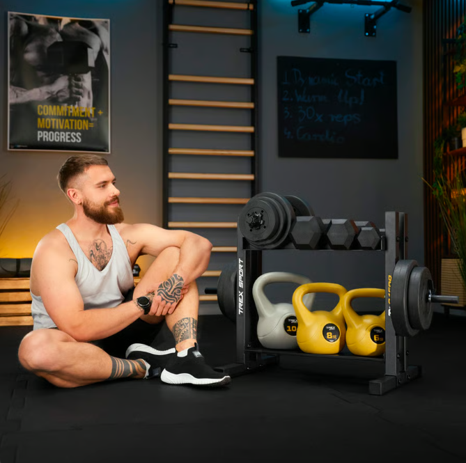 Стійка 2-рівнева TREX Sport TX-045DR для гантелей/дисків/гирь (5092) - фото 12