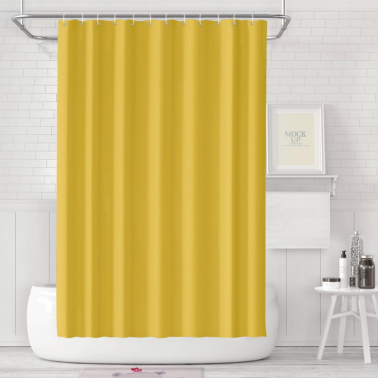 Шторка для ванної кімнати з PEVA Жовтий (2388683335)