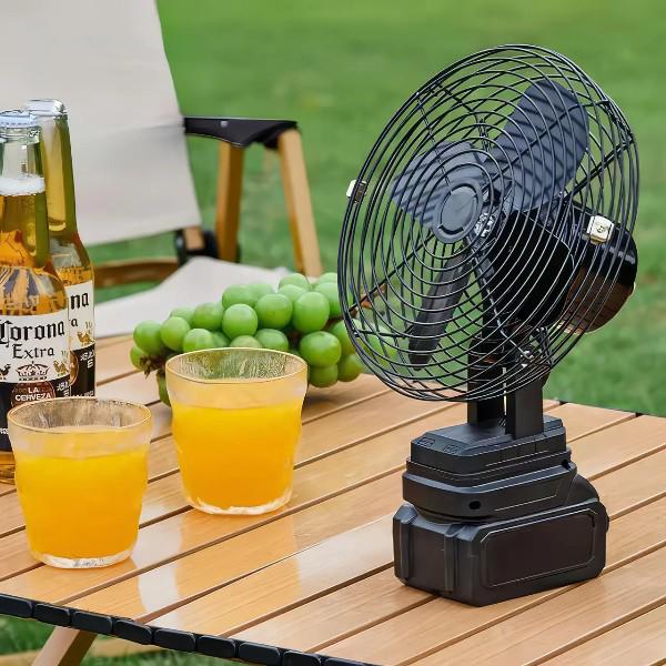 Вентилятор портативный с 2 аккумуляторами 21 V и автоповоротом Черный (VAP-8) - фото 7 Вентилятор портативный с 2 аккумуляторами 21 V и автоповоротом Черный (VAP-8) - фото 7