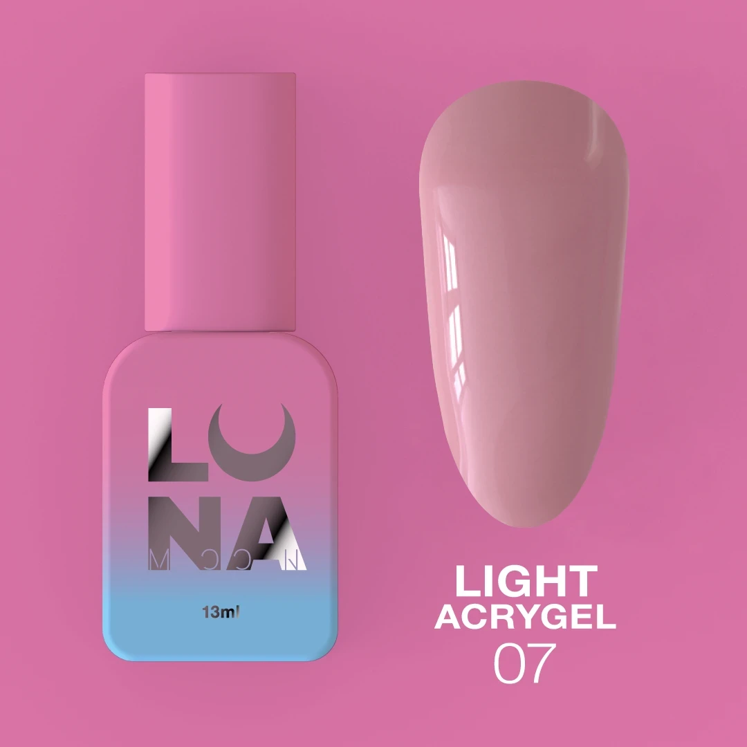 Гель Luna Moon Light Acrygel №07 13 мл Нюдовый