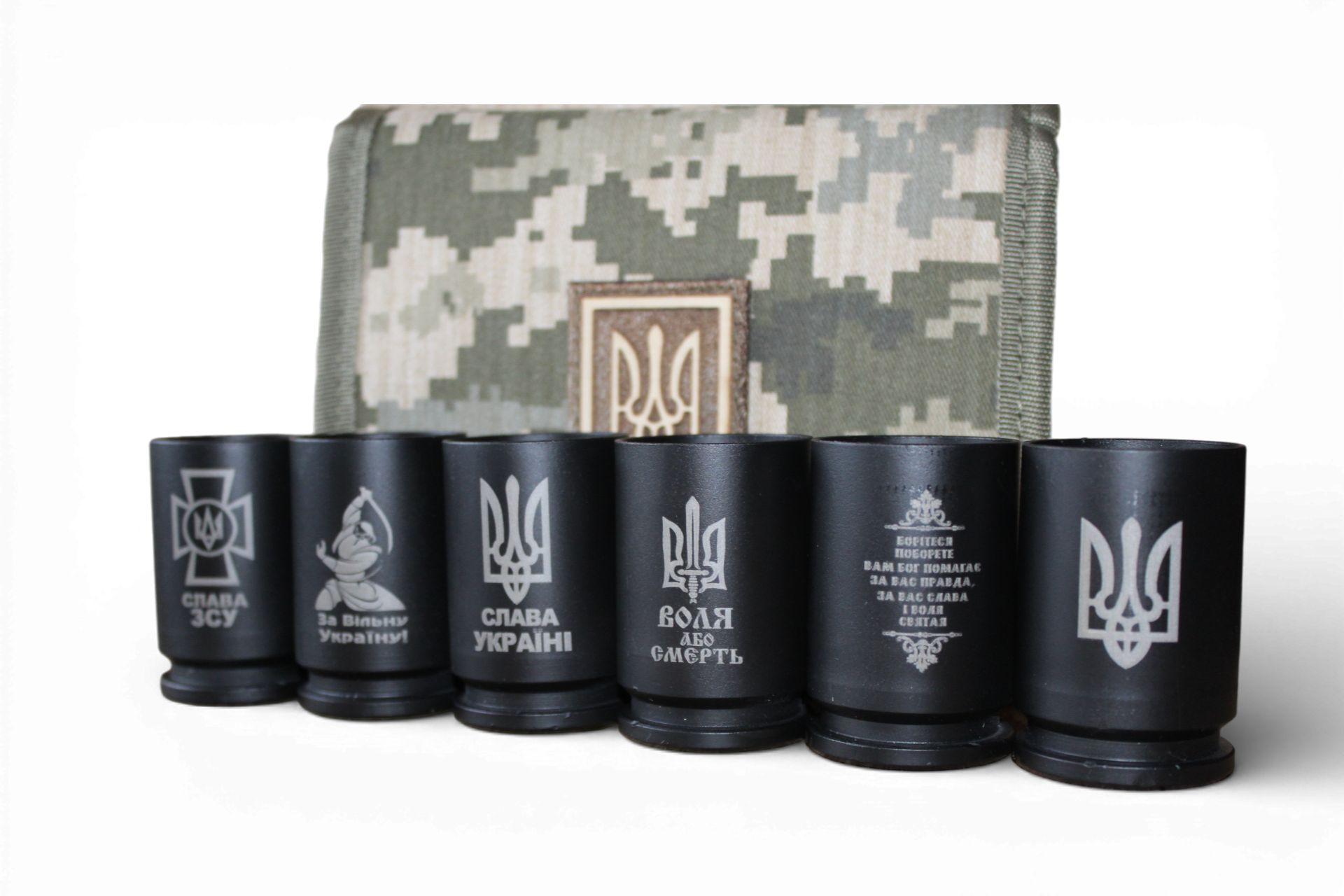 Набор стопок из гильз на 6 шт. 50 мл