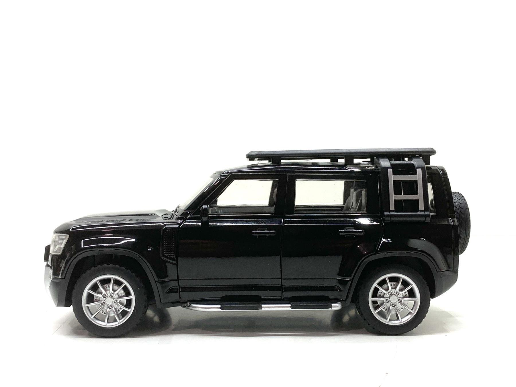 Машина АвтоСвіт Land Rover Defender інерційна масштаб 1:24 відчиняються двері/капот/багажник 21 см Чорний (AP-2018) - фото 2