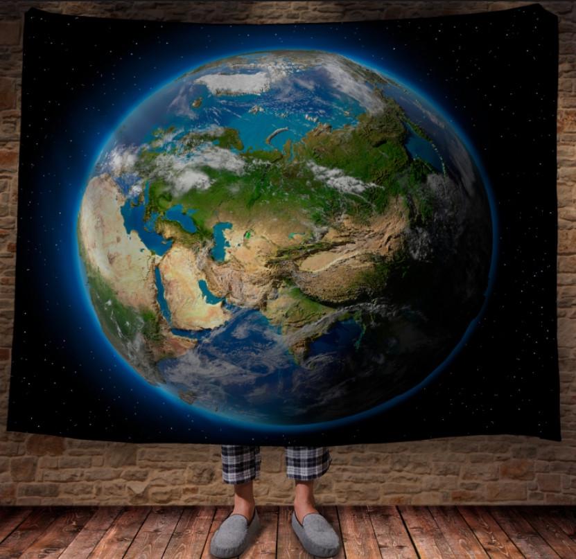 Плед с 3D принтом Планета Земля 150x200 см (epi_1200)