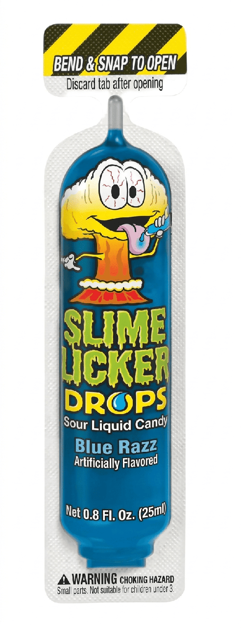 Цукерка кисла рідка Toxic Waste Slime Licker Drops Blue Razz 25 мл (2997251035)