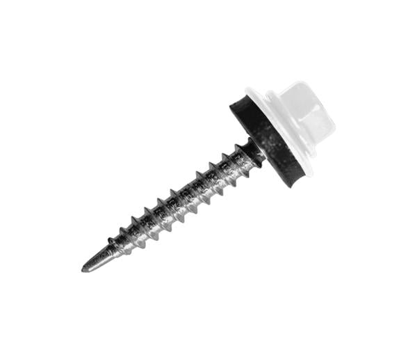 Саморіз покрівельний по дереву з шайбою EPDM MAXPRO 4,8х35 250 шт. RAL-9003 (SDS-48359003) - фото 1 Саморіз покрівельний по дереву з шайбою EPDM MAXPRO 4,8х35 250 шт. RAL-9003 (SDS-48359003) - фото 1