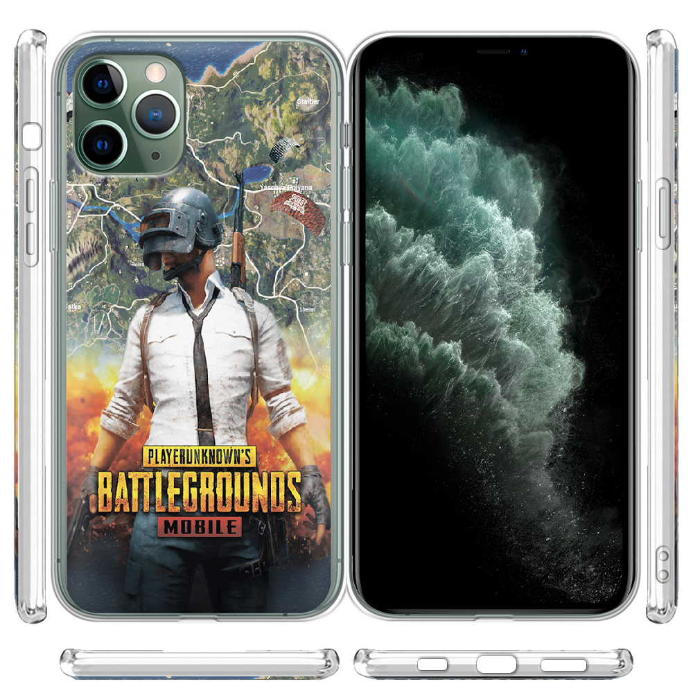 Чохол Boxface iPhone 11 Pro Max PUBG Mobile Прозорий силікон (38194-up2309-38194) - фото 3