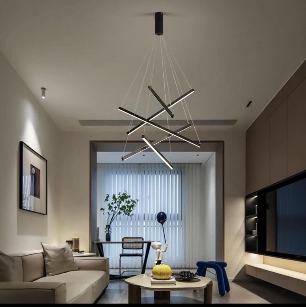 Люстра лінійна підвісна в стилі Модерн 80 см (D 2050) - фото 3