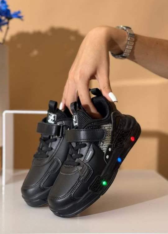 Кросівки дитячі W.niko Led підсвітка р. 31 Чорний (29433715) - фото 4