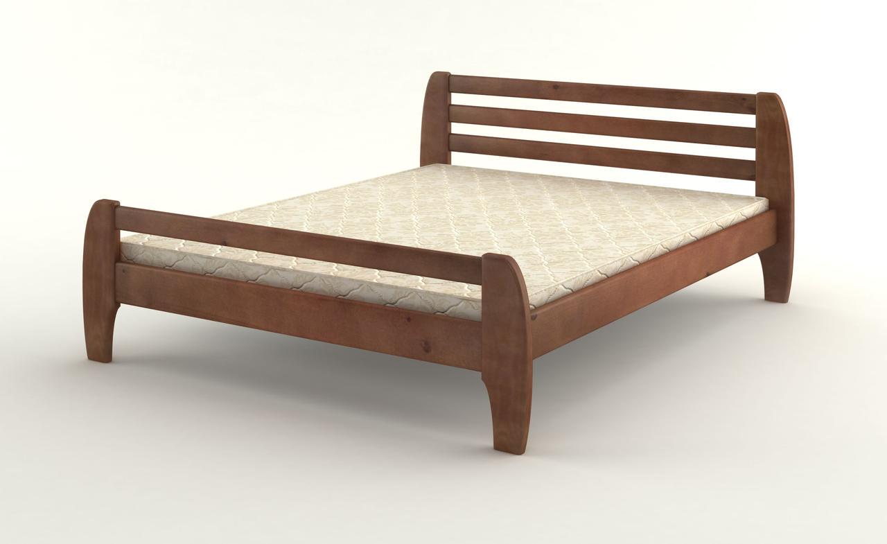 Кровать двуспальная Mebigrand Милан Орех темный 160х200 см (DMBG-1891)