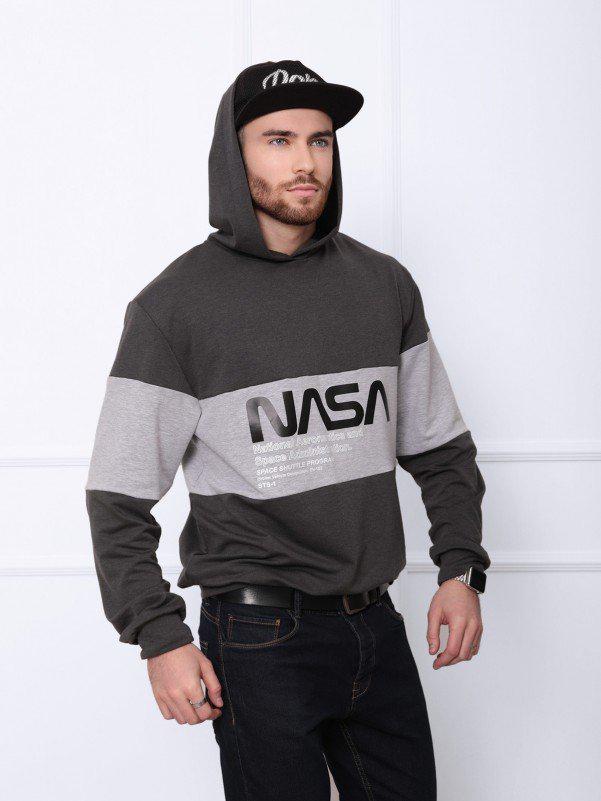 Мужская толстовка ISSA Plus XL Темно-серый/Серый (GN-408)