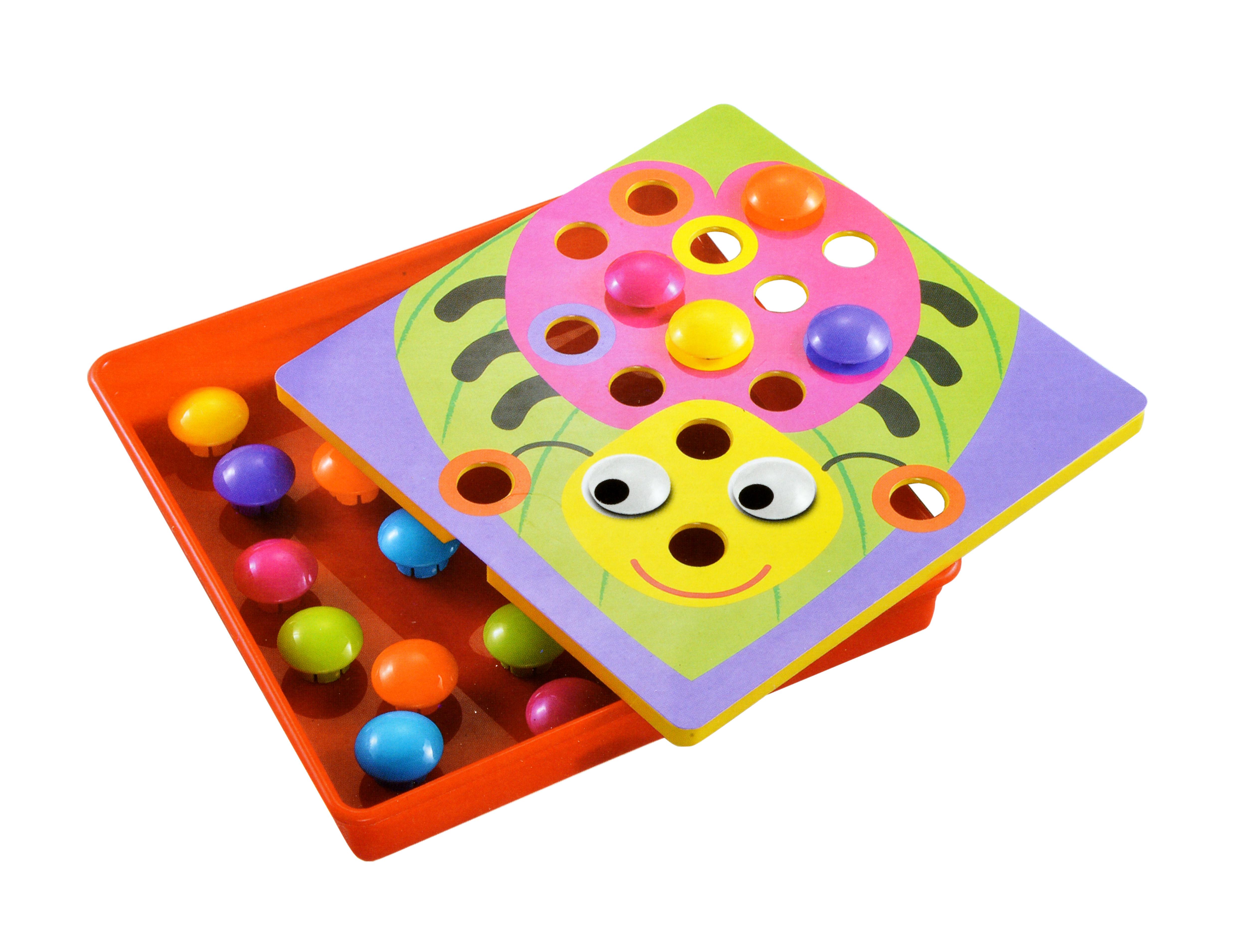 Мозаика для малышей 10 картинок 46 крупных кнопок - фото 3 Мозаика для малышей 10 картинок 46 крупных кнопок - фото 3