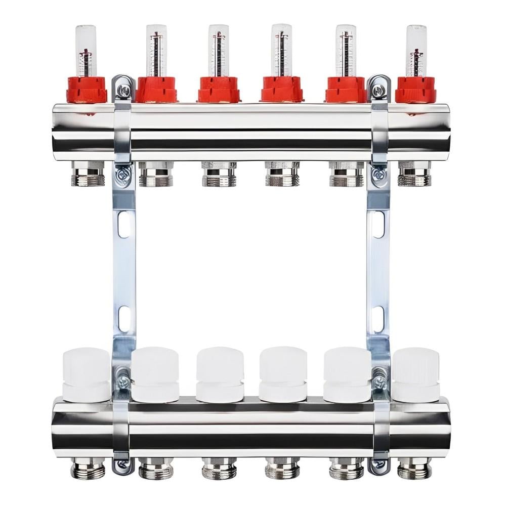Колекторний вузол з витратомірами Zegor QS-1861 1"х 6 з євроконусом (17725098)