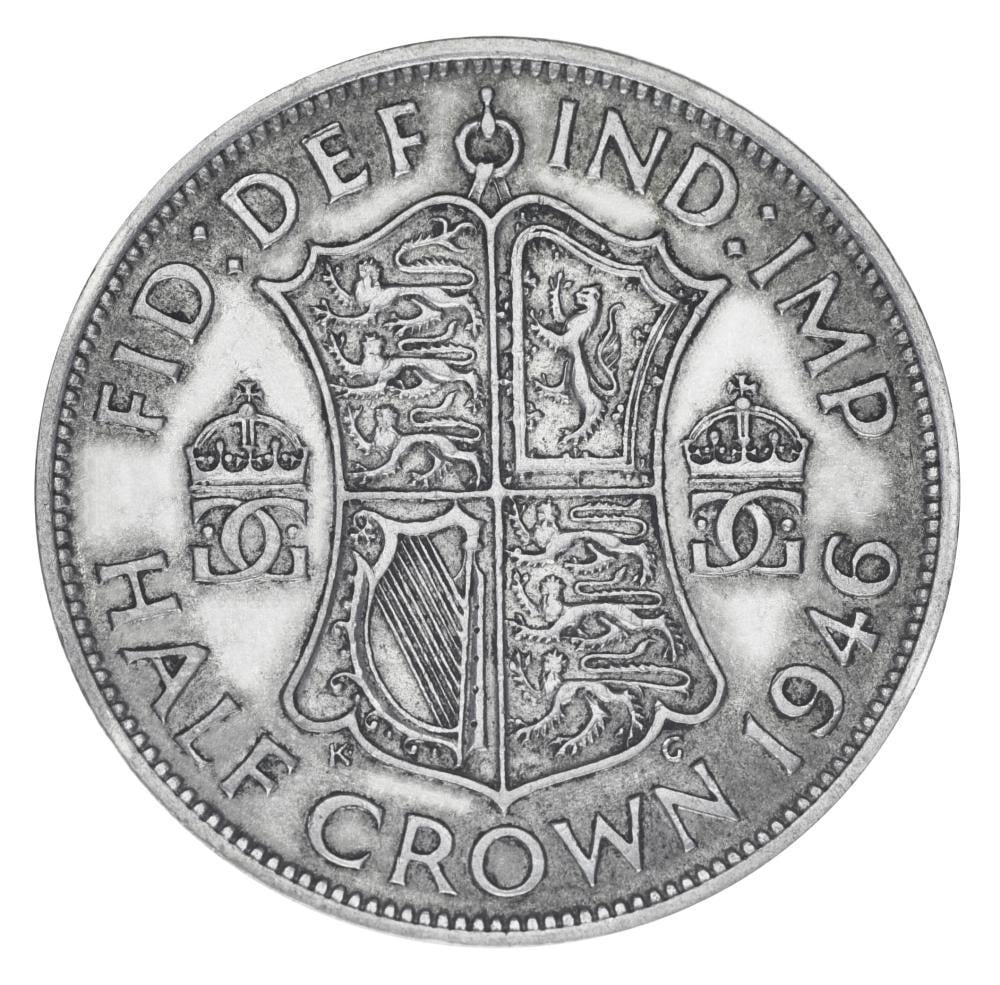 Коллекционная монета Великобритания 1/2 кроны 1946 серебро F-VF Half Crown 14,14 г (М19862)