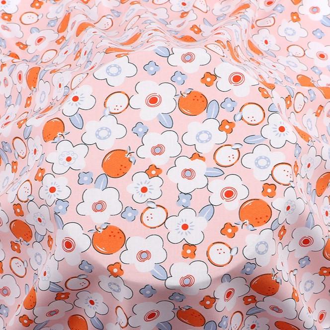 Тканина віскоза LuxFabric Blooming apple tree принтована 153 г/м² 1,45 м 1 м (ТП1431в83)