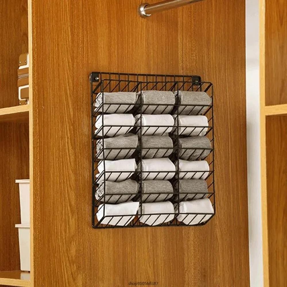 Органайзер настенный для нижнего белья 30x5x35см Черный - фото 5