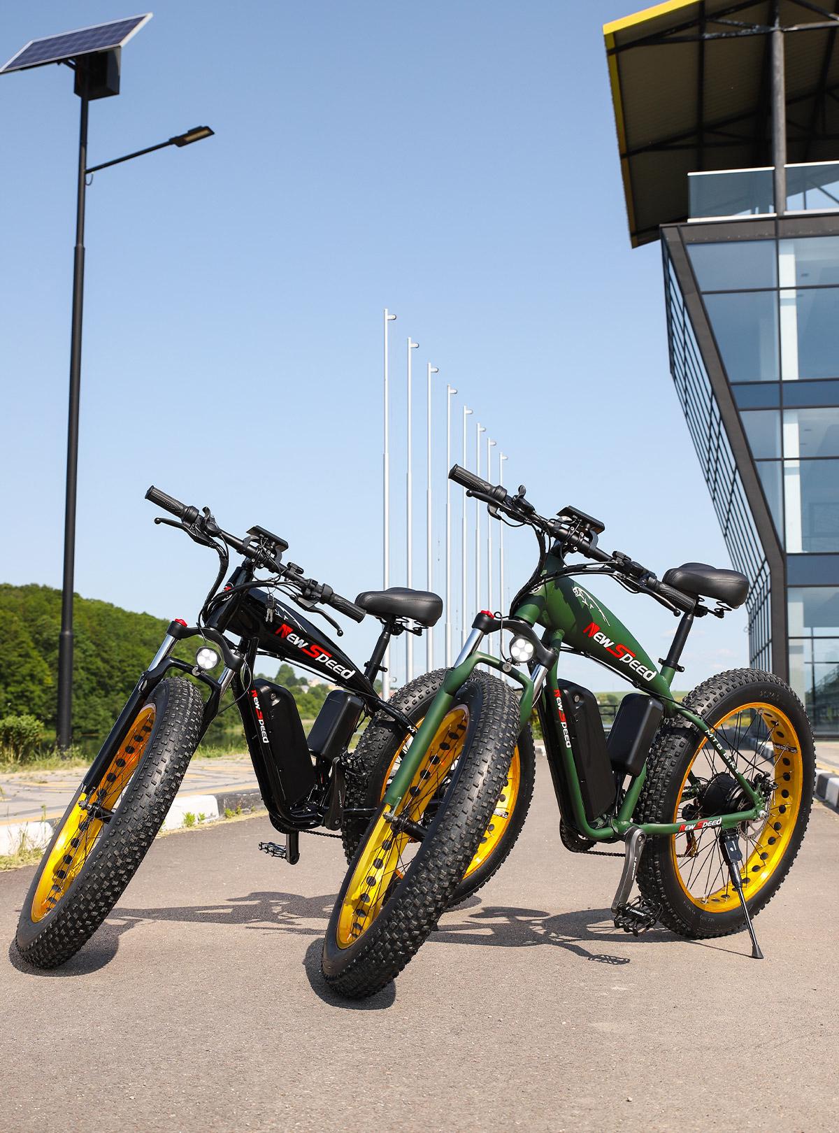 Электровелосипед New Speed 1000W 48V 17Ah с широкими колесами Черный (73474) - фото 12 Электровелосипед New Speed 1000W 48V 17Ah с широкими колесами Черный (73474) - фото 12