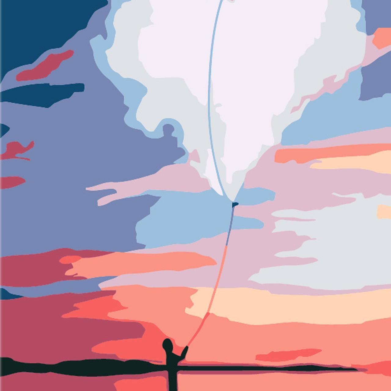 Картина по номерам Strateg Романтика в высотах 20х20 см (HH5909)