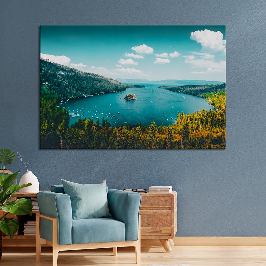 Картина природа Озеро Тахо 51x34 см (A1094-1)