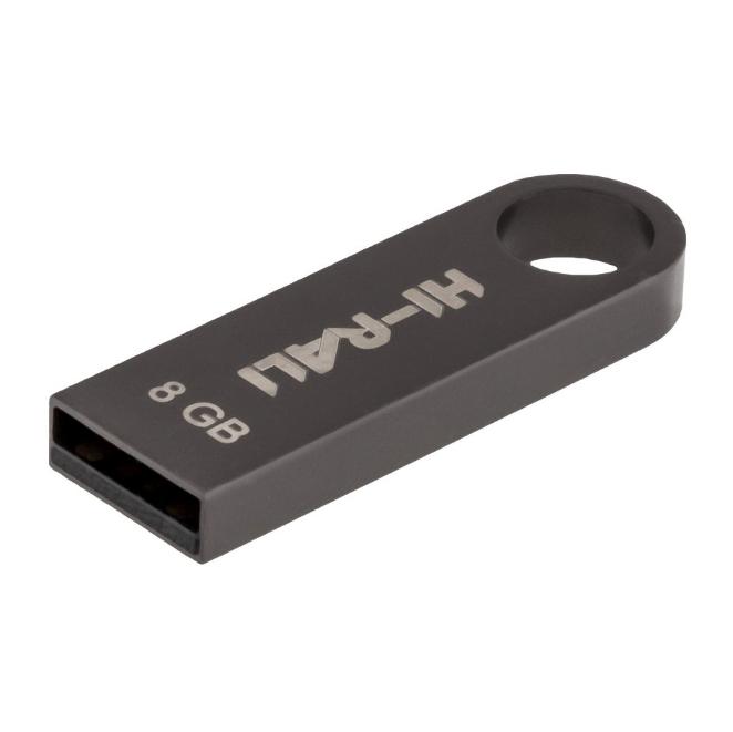 Флеш-накопичувач USB Hi-Rali 8Gb Black (000043345)