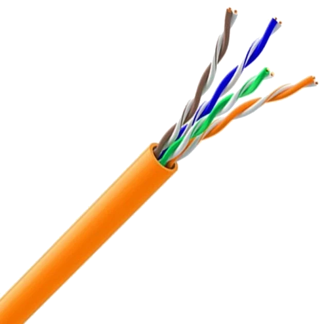 Кабель ЗЗКМ Cat.5e U/UTP LSZH 4х2х24 AWG вита пара UTP безгалогенний LSZH мідь 305 м (7091010)