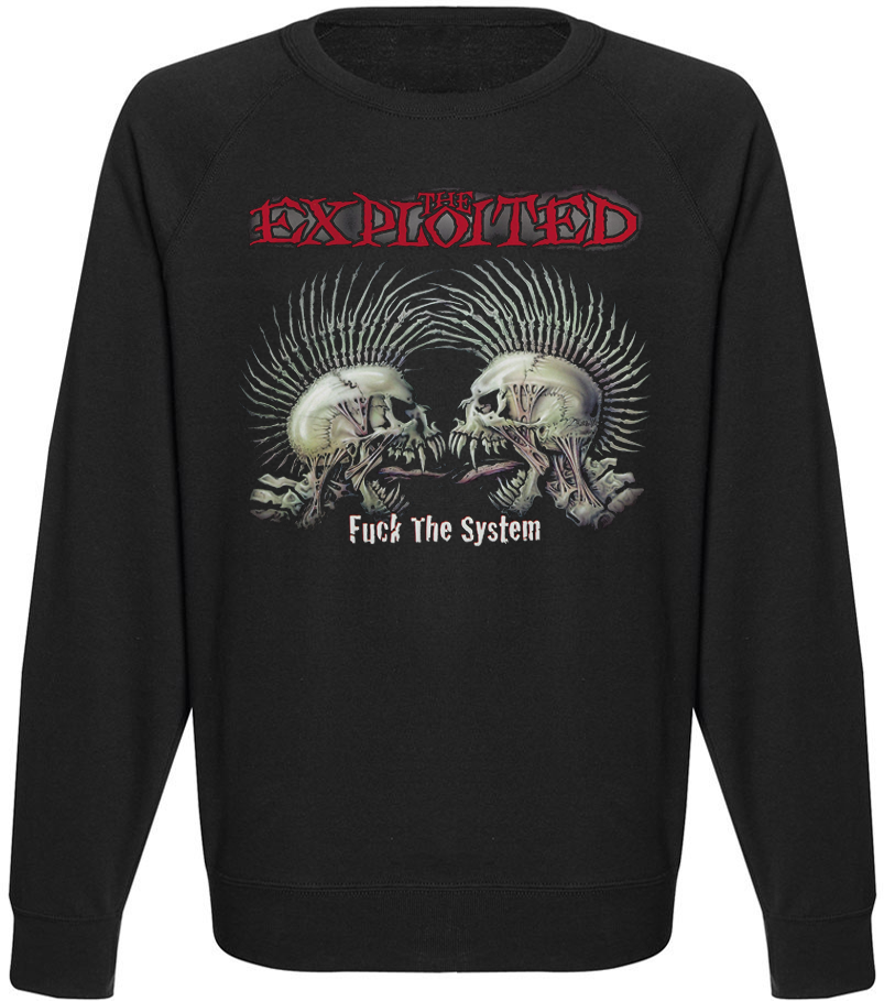 Світшот The Exploited F*ck The System L Чорний (42703) Світшот The Exploited F*ck The System L Чорний (42703)