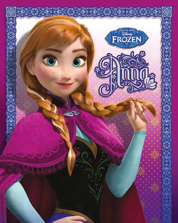 ᐉ Постер плакат Холодное Сердце Анна/Frozen Anna 40x50 см