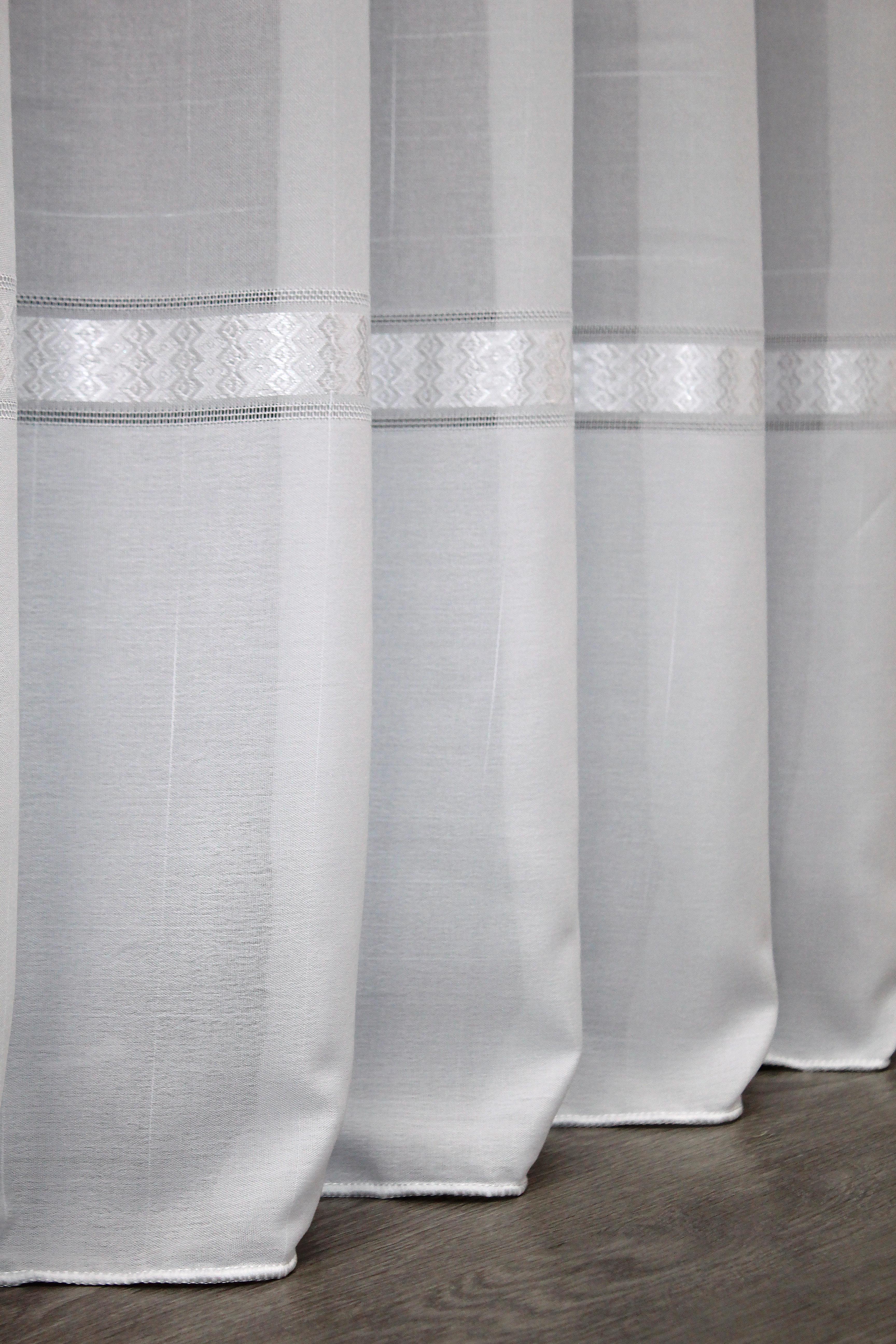 Тюль VR-Textil 1379т Мережка льон 300х270 см Білий (42-0145) - фото 9 Тюль VR-Textil 1379т Мережка льон 300х270 см Білий (42-0145) - фото 9