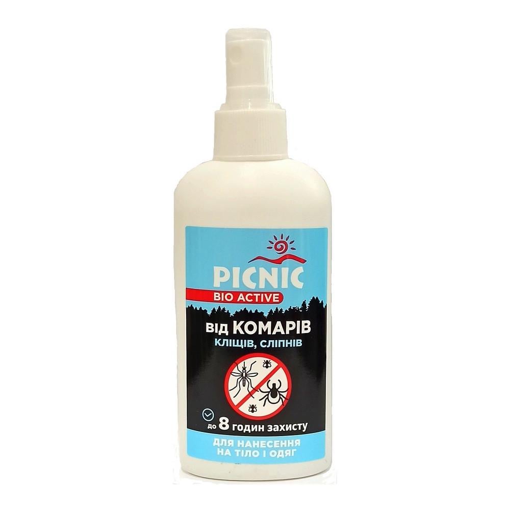Спрей Picnic Bio Active від комарів кліщів сліпнів 100 мл (4820185020602)