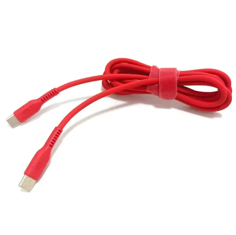 Кабель термостойкий силиконовый для паяльника Pine64 203A Type-C/Type-C PINECIL-CC1M5 1,5 м Red