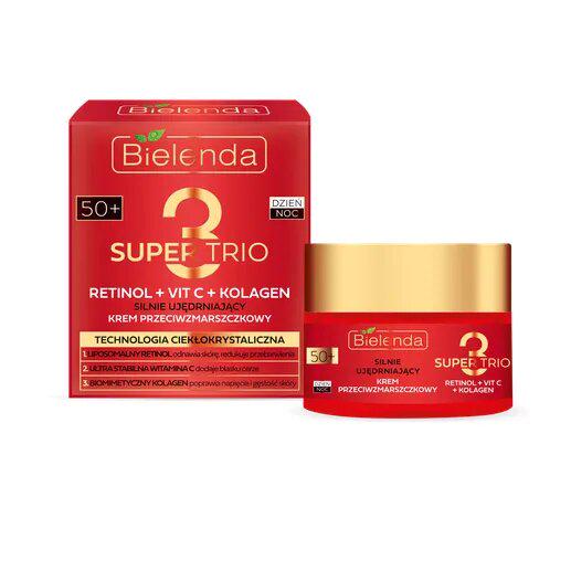 Крем против морщинок Super Trio Retinol/Vit C/Kolagen День/ночь 50+ укрепляющий (196742)