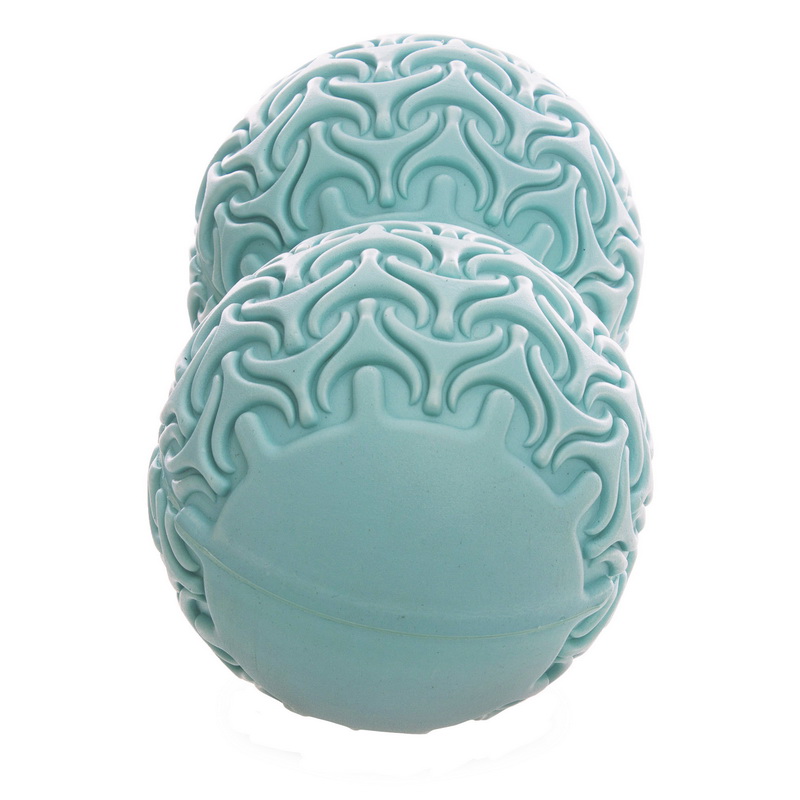 Массажер для спины DuoBall Massage Ball eva 19x10 см Салатовый - фото 2
