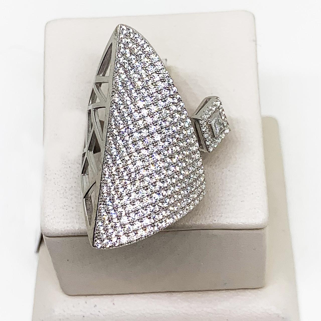 Кольцо серебряное Регата с фианитом р. 17,5 6,87 г (1622779915) Кольцо серебряное Регата с фианитом р. 17,5 6,87 г (1622779915)