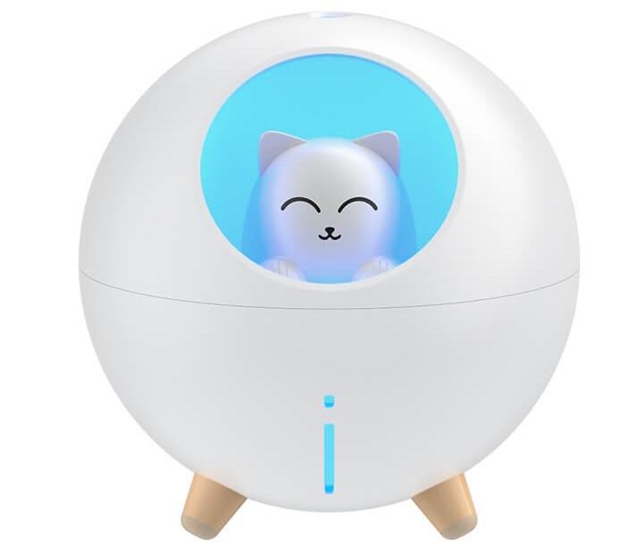 Увлажнитель воздуха с ночником Humidifier Planet Cat WK WT-A06 Белый (fc8e57fd)