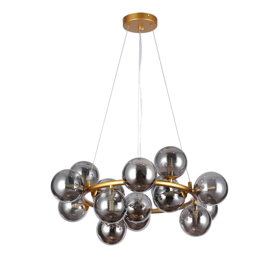 Люстра молекула подвесная Levistella 7841019-15 DDG/BK черные плафоны Золотой