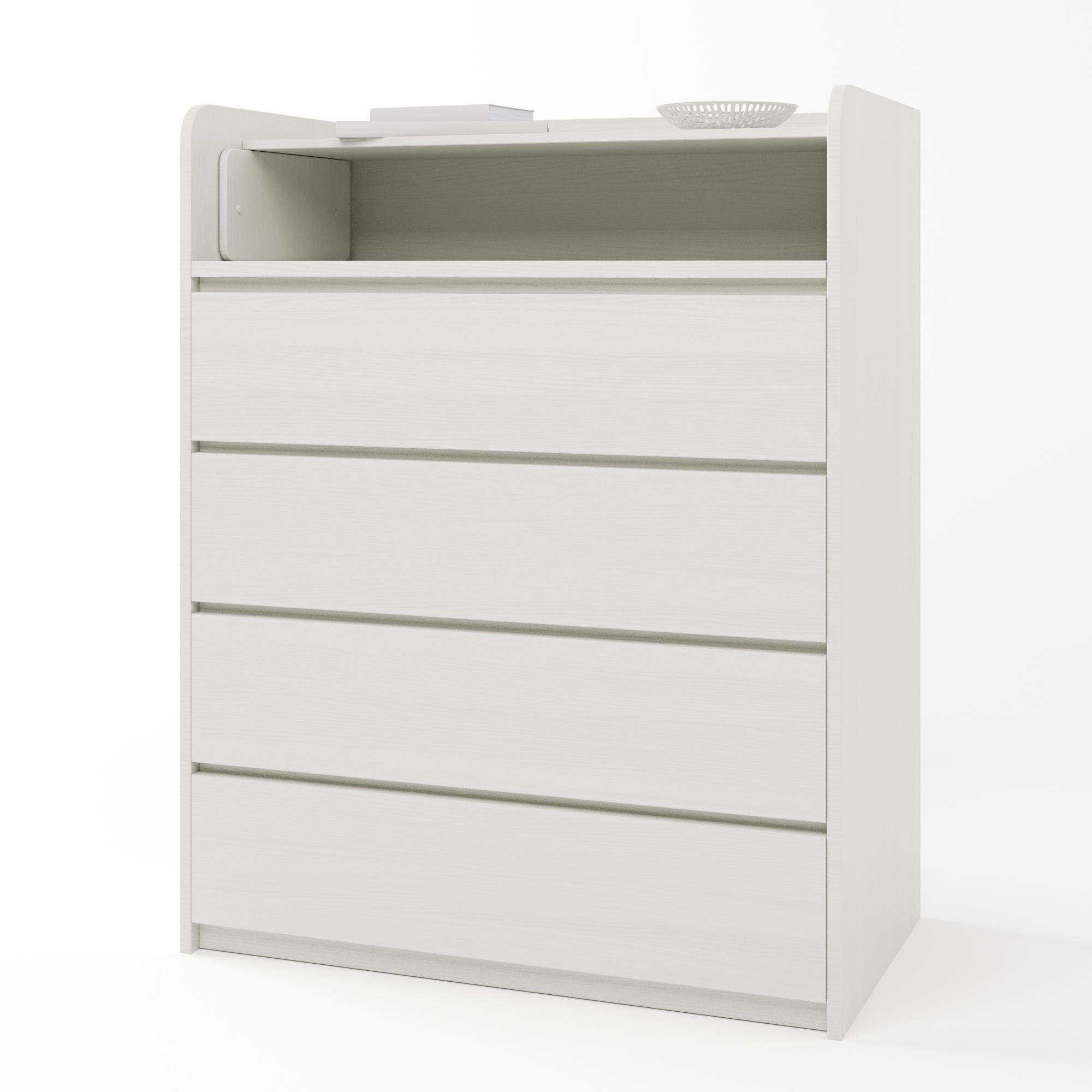 Комод із пеленатором Еверест телескопи 80х45х101,4 см Німфея Альба (EVR-2469) - фото 2