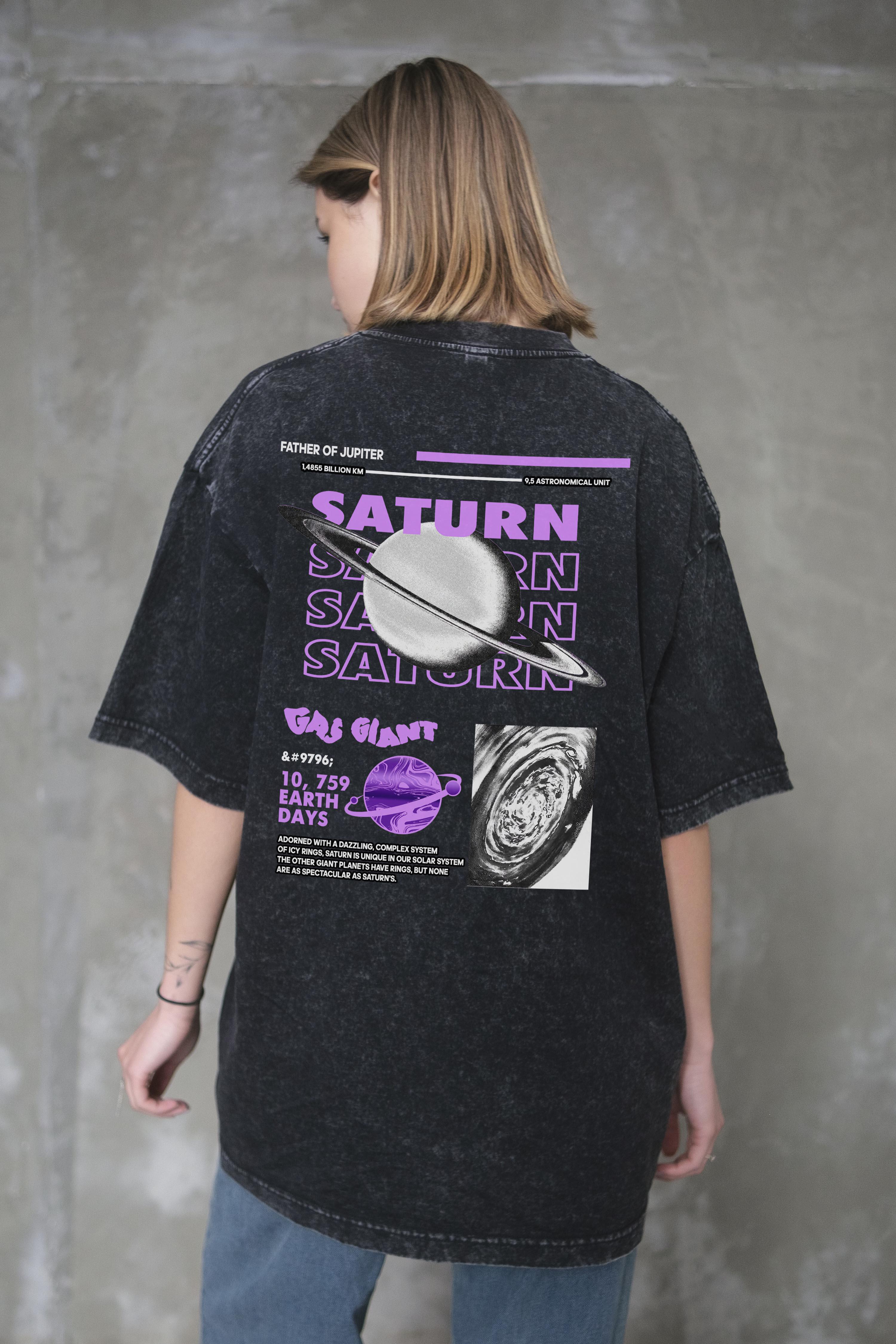 Футболка оверсайз Without Washed Saturn S/M Black (S/M8056382 8056383) - фото 5 Футболка оверсайз Without Washed Saturn S/M Black (S/M8056382 8056383) - фото 5