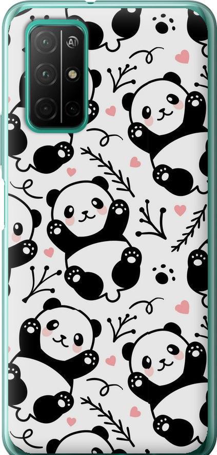 Чехол на Huawei Honor 30S Панды (4318u-1897-42517)