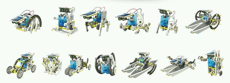 Конструктор Solar Robot із сонячною батареєю 14в1 (12574890) - фото 2