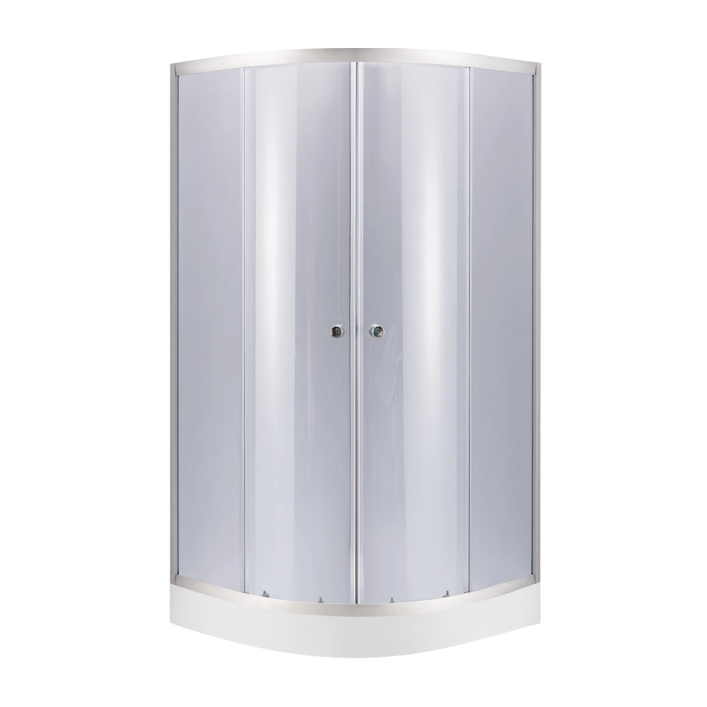 Душова кабіна Lidz Latwa SC90x90.SAT.LOW.GR скло тонованне 4 мм та душовий піддон KUPALA ST 90x90x16 см (48619)