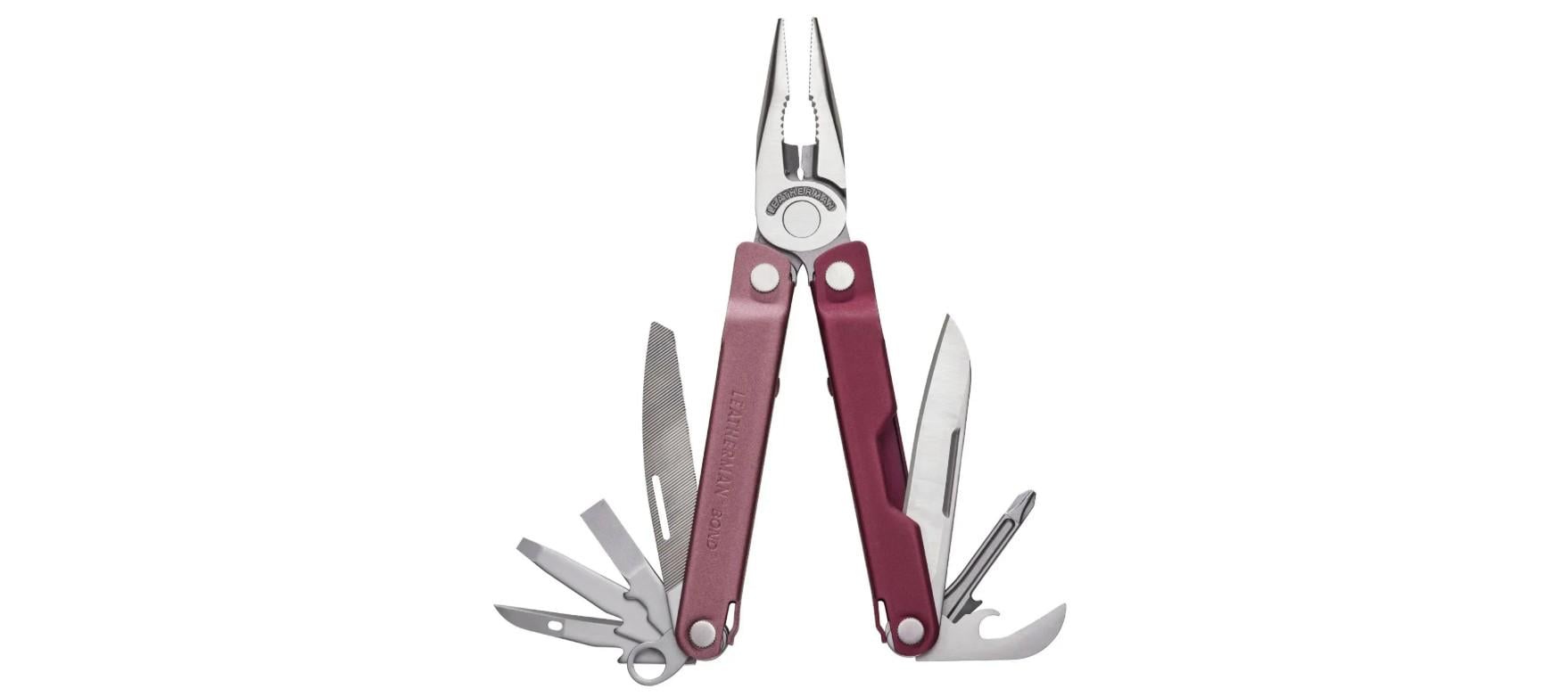 Мультитул Leatherman Bond Heathered Cranberry 14 инструментов без чехла и бит (26291667)