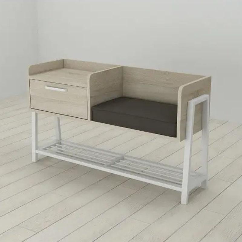 Банкетка Ferrum Decor Бланка 100х32х54 см Дуб сонома/Белый (28493684)