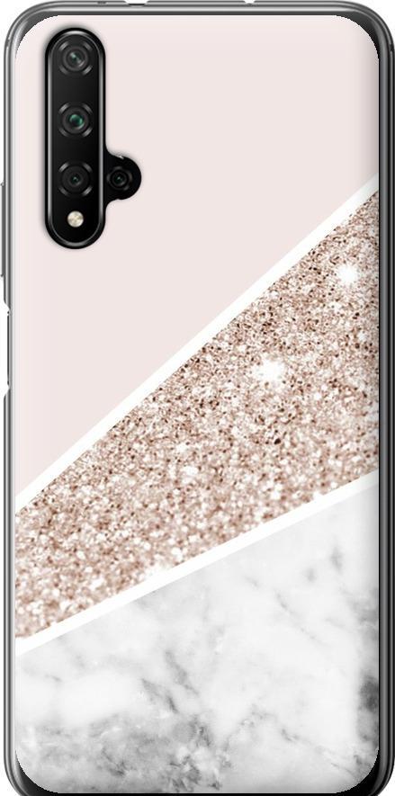 Чехол на Huawei Honor 20 Пастельный мрамор (4342t-1697-42517)