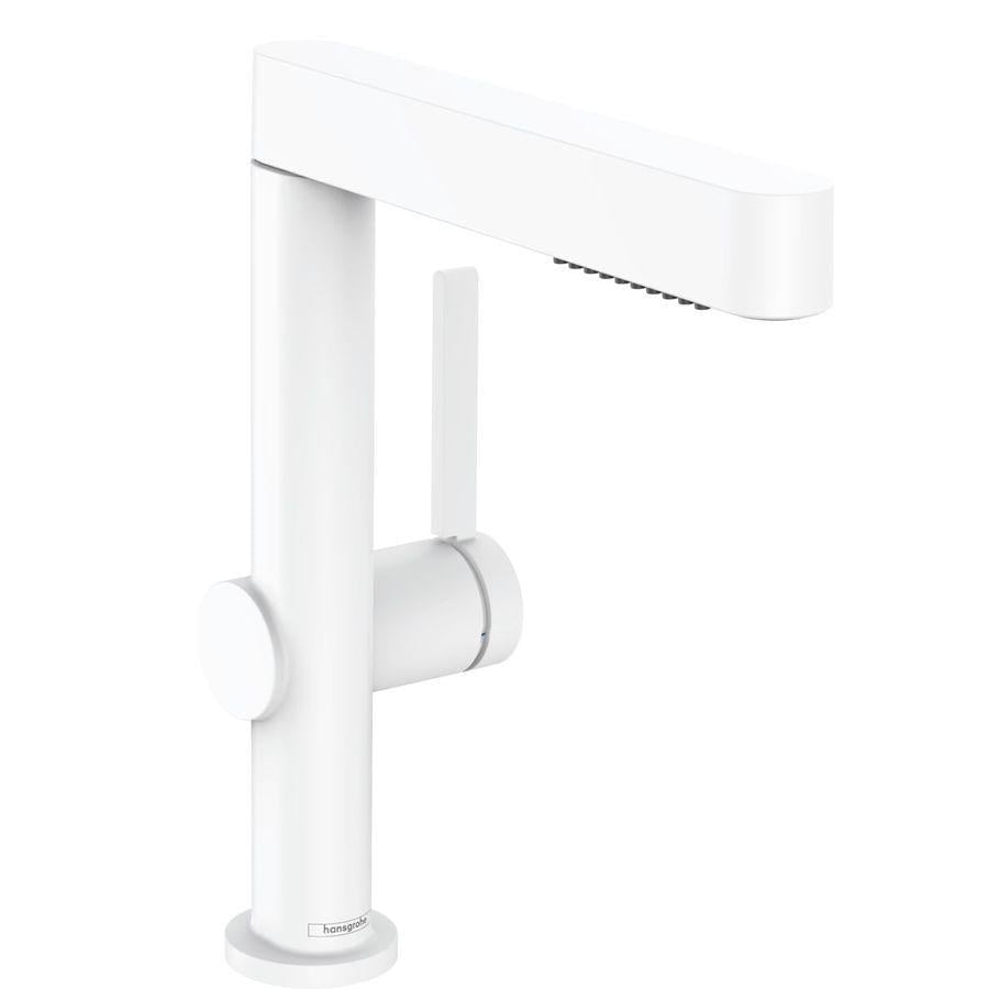 Смеситель для раковины Hansgrohe Finoris 230 из 2JET и push-open Белый матовый (76063700)