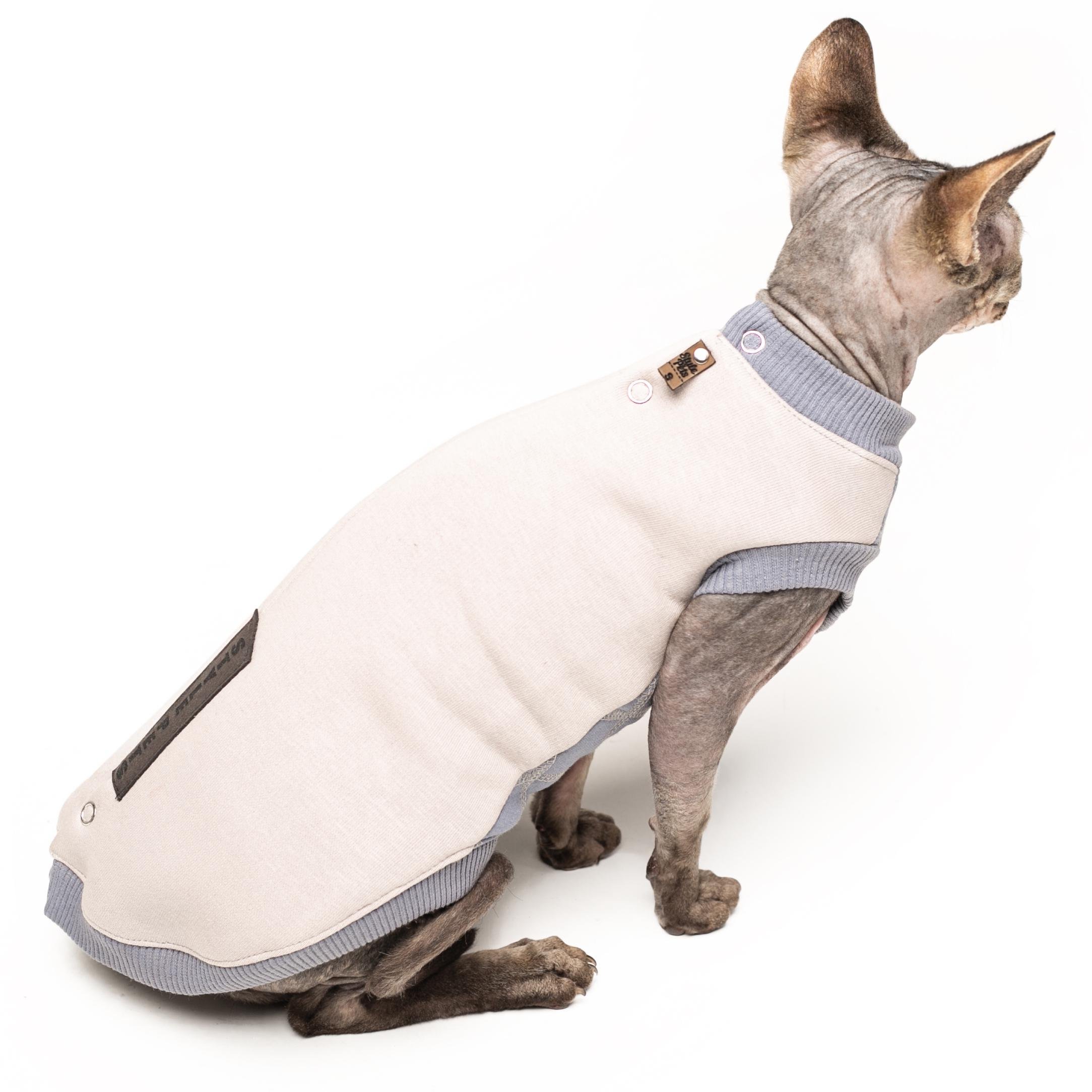 Кофта для котів без рукавів тепла Style Pets Var XL Gray (471XL) - фото 5