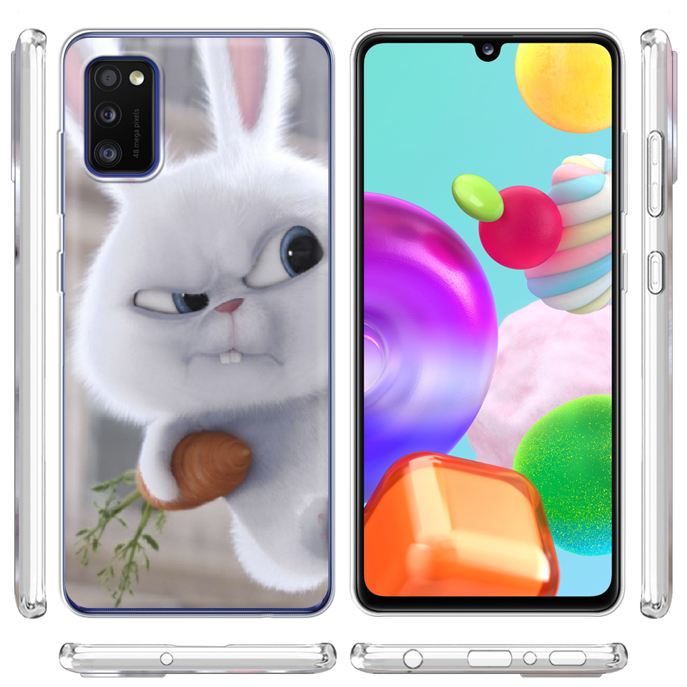 Чехол Boxface Samsung A415 Galaxy A41 Rabbit Snowball Прозрачный силикон (39755-up1116-39755) - фото 3