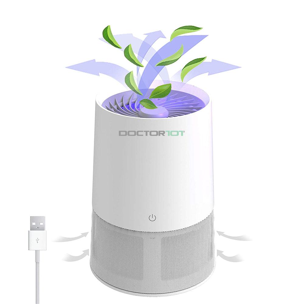 Очиститель воздуха бесшумный AirFlover-101 USB с УФ-лампой/ионизация/HEPA фильтр (KW-JHQ03) - фото 13 Очиститель воздуха бесшумный AirFlover-101 USB с УФ-лампой/ионизация/HEPA фильтр (KW-JHQ03) - фото 13